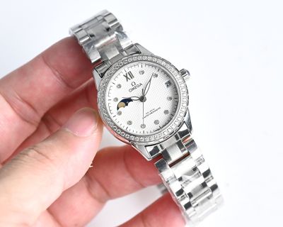 Omega Replica Call8217 Movement Stainless Steel Case Lady Watch